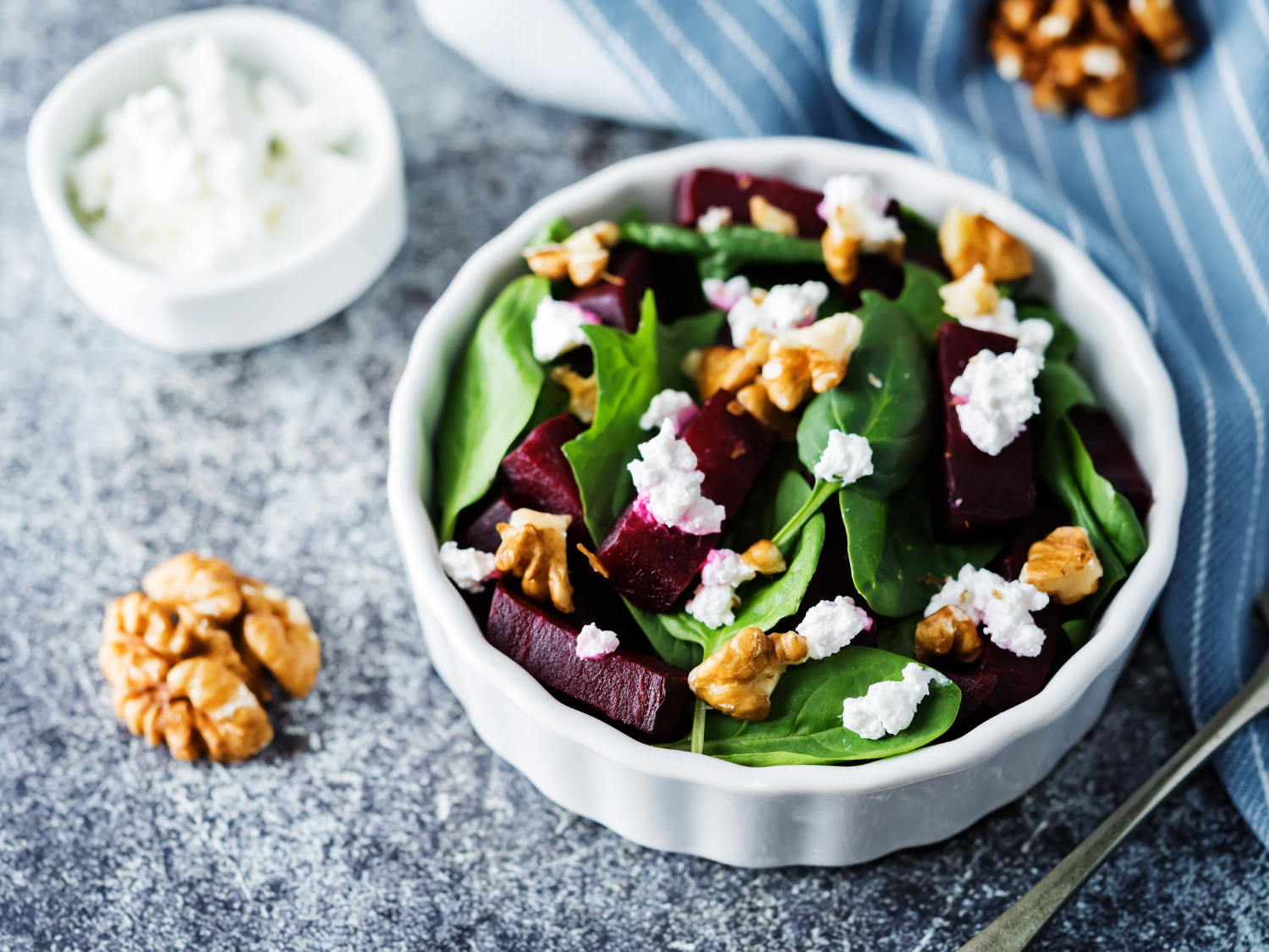 Beet, Chevre, and Walnut Salad