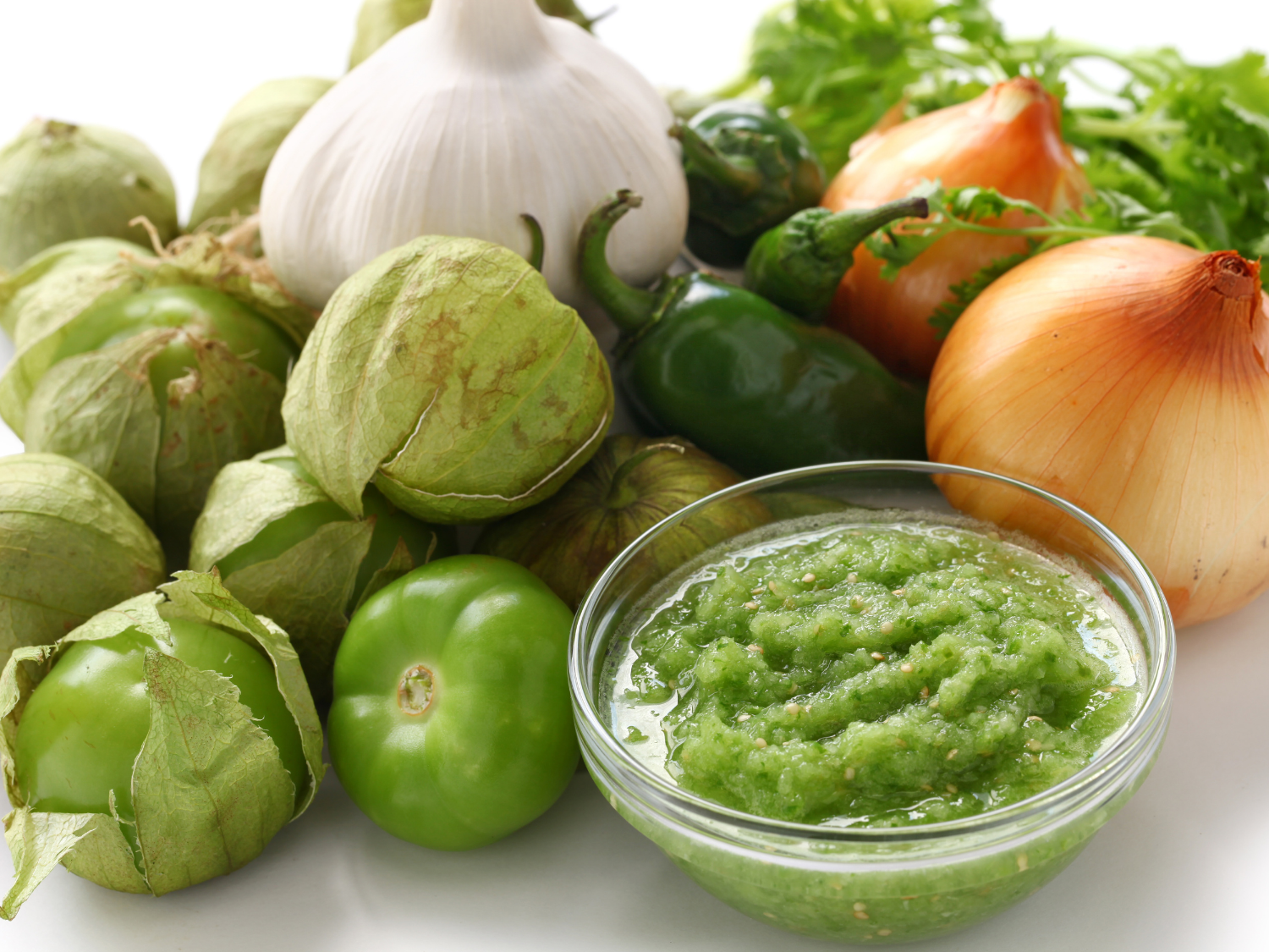 Fresh No Cook Tomatillo Salsa