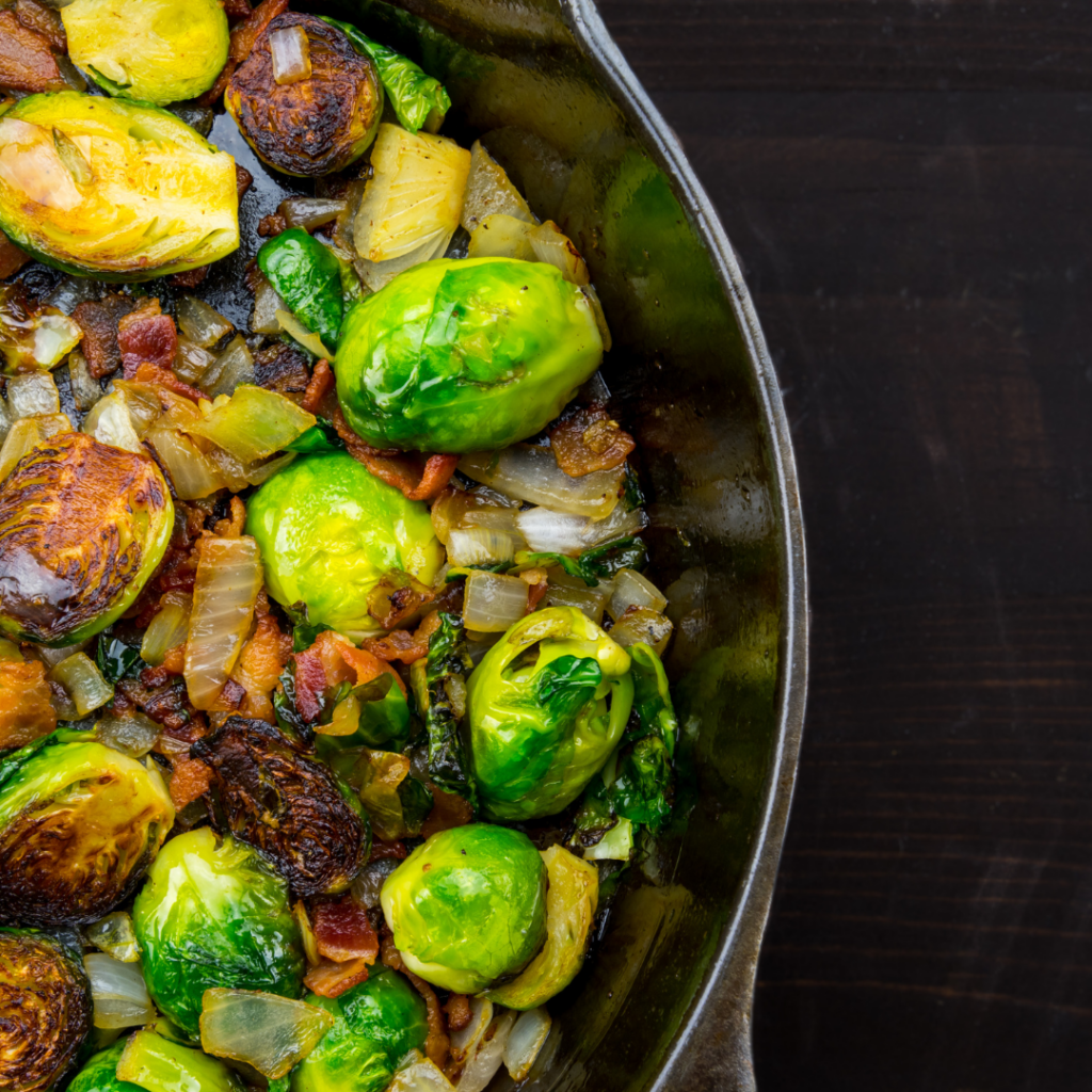 Roasted Brussels Sprouts with Bacon