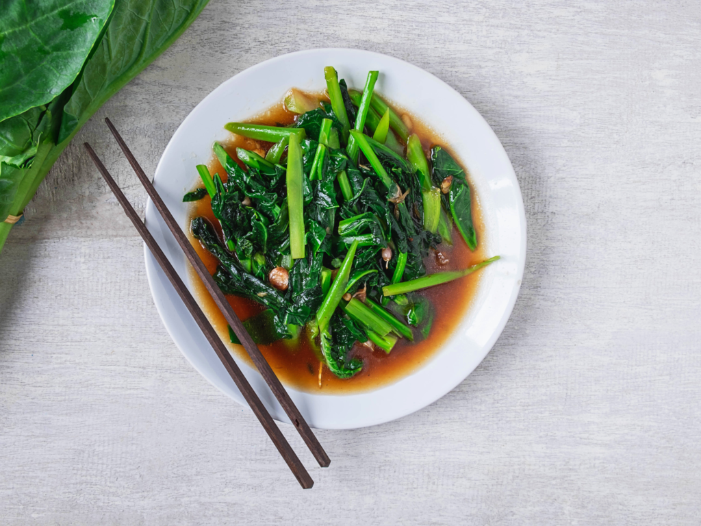Stir Fried Kale and Broccoli