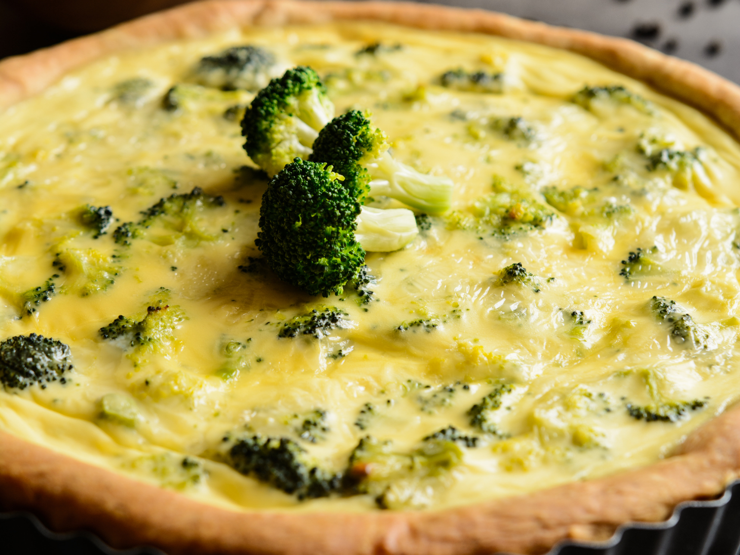 Broccoli and Cheese Quiche
