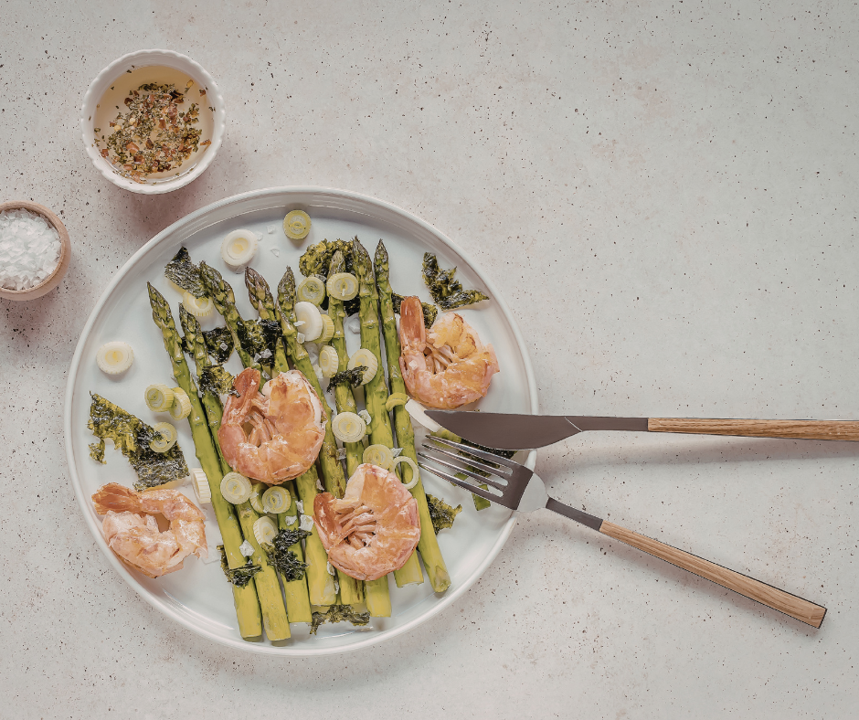 Lemon Garlic Butter Shrimp & Asparagus