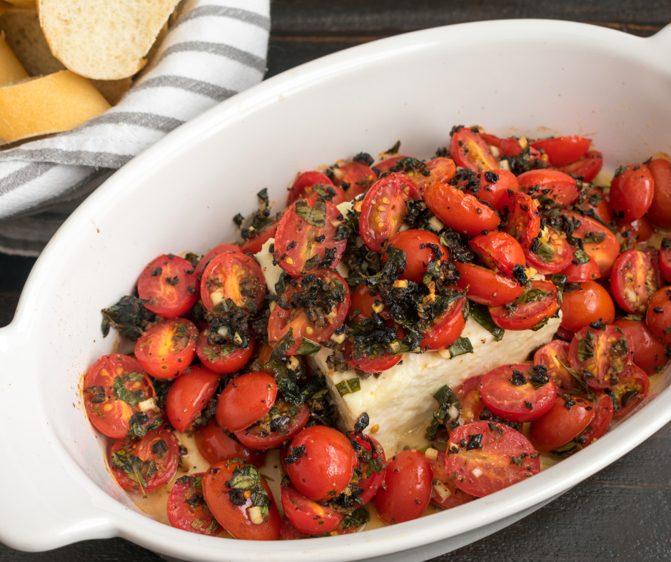 One-Pan Burst Grape Tomato & Feta Pasta