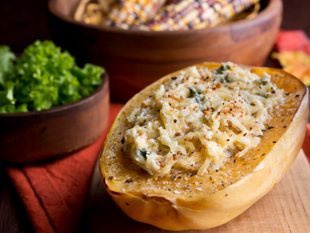 Roasted Shrimp with Spaghetti Squash – Untiedt's Vegetable Farm