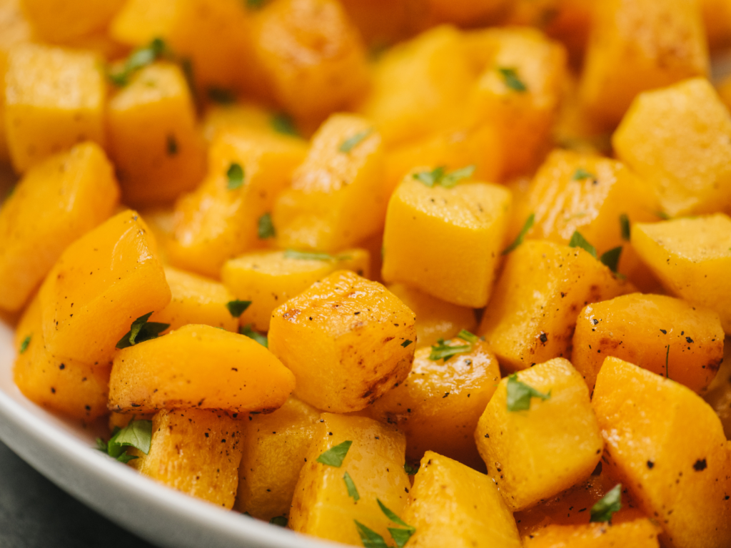 Roasted Squash with Parmesan and Herbs
