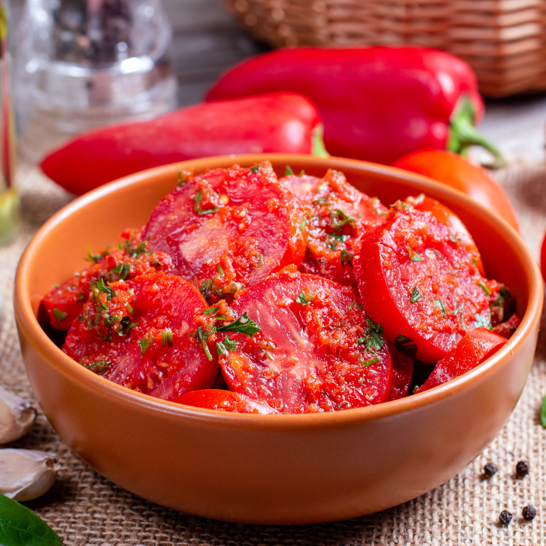 Spiced Marinated Tomatoes