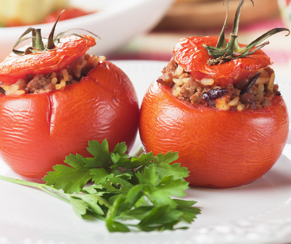 Herb & Garlic Parmesan Stuffed Tomatoes